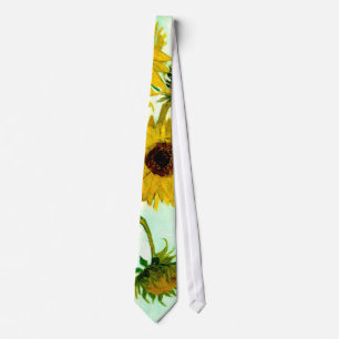 Cravate Les tournesols dans le Vase Van Gogh Art
