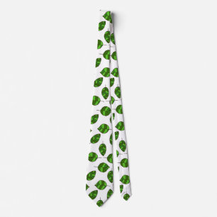 Cravate L'été laisse à feuille verte réglable le motif