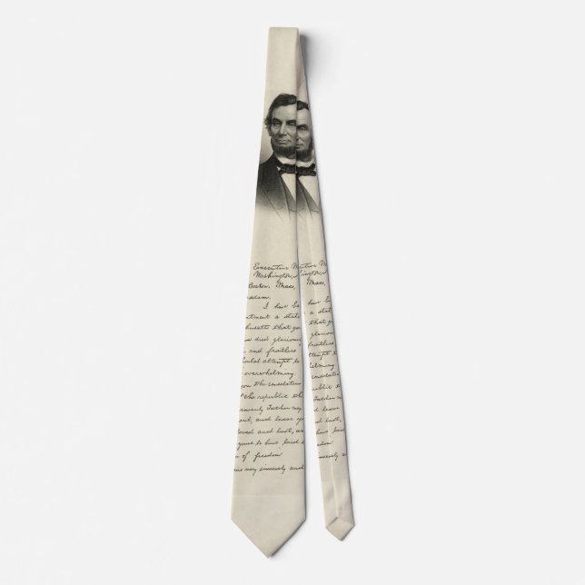 Cravate Lettre de Lincoln (Devant)