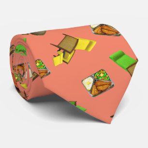 Cravate Lézard de salon MCM au melon