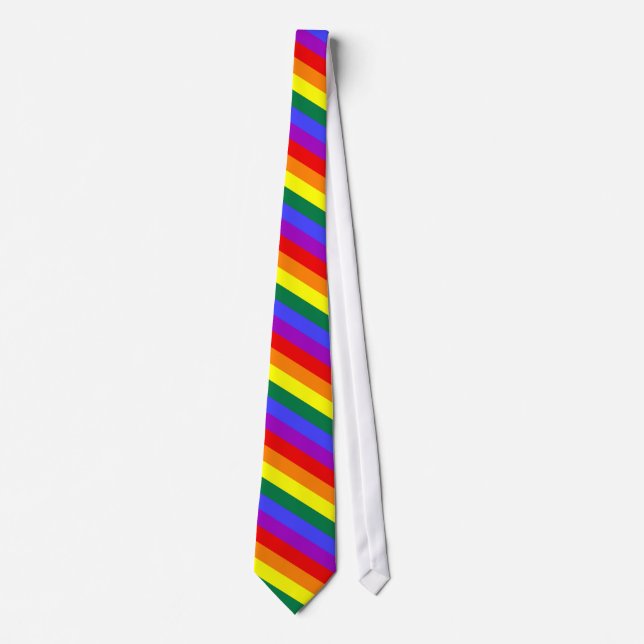 Cravate LGBT rayé (Devant)