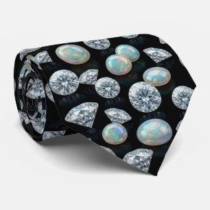 Cravate L'Homme Luxe Nœud Papillon Diamant Opale