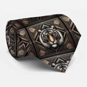Cravate Lien Tigre Féroce   Mode Masculine pour Hommes