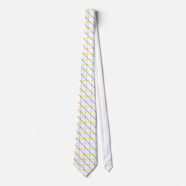 Cravate Lignes diagonales (Devant)