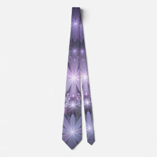 Cravate Lit de fleurs Art Fractal Abstrait tendance brilla