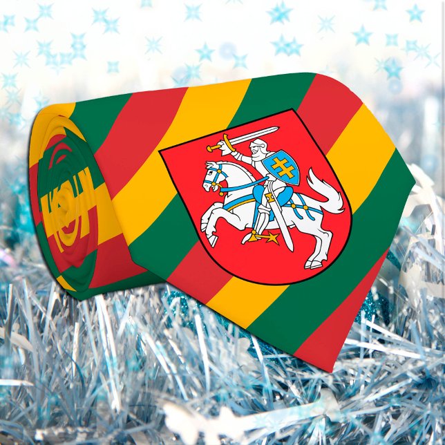 Cravate Lituanie Cravates, mode Lituanie Drapeau (Créateur téléchargé)