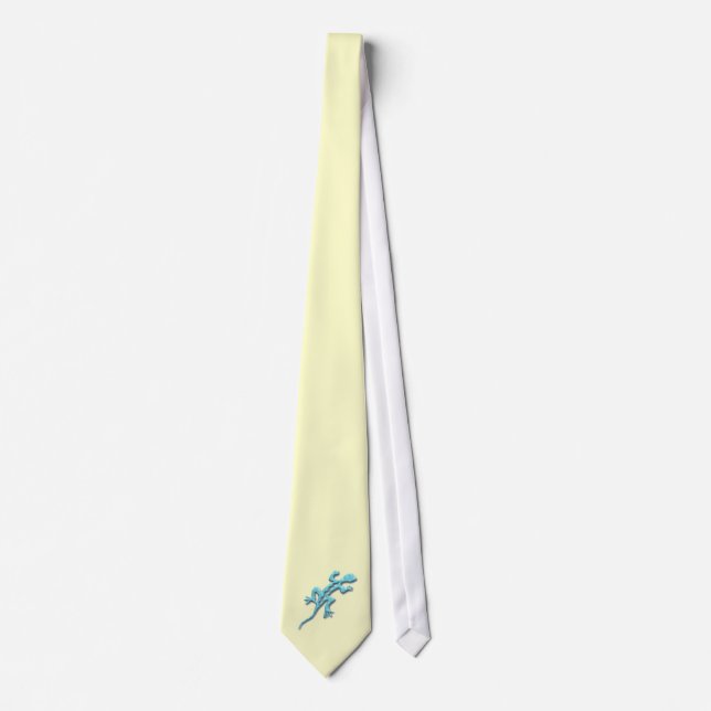 Cravate Lizard-turquoise (Devant)