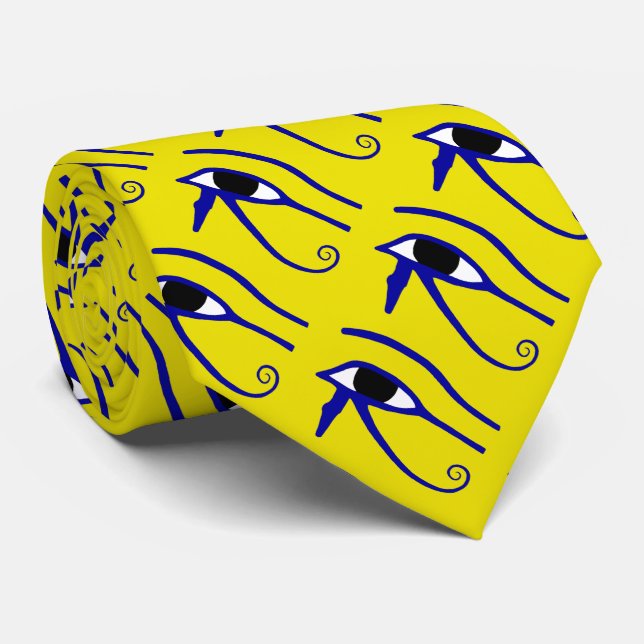 Cravate L'oeil de Horus (Roulé)