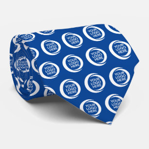 Cravate Logo d'entreprise personnalisé Modèle Royal Blue