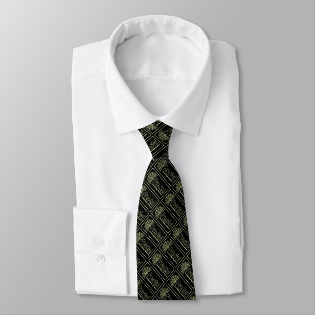 Cravate Logo des systèmes de camouflage fractal (Attaché)