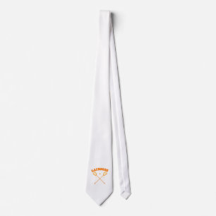 Cravate Logo orange de lacrosse