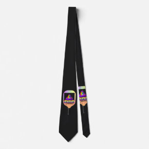 Cravate Logo Pickelball Noir 