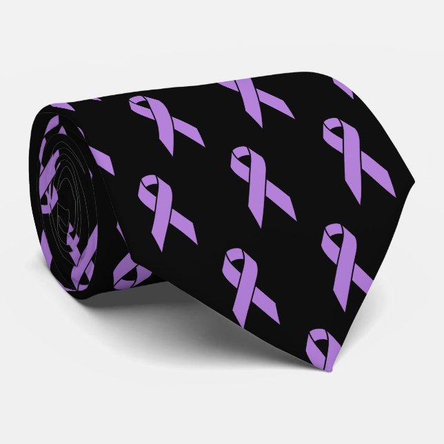 Cravate Lutter contre le cancer - Soutien du ruban (Roulé)