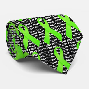 Cravate Lutter contre le lymphome Cancer Lime Ribbon