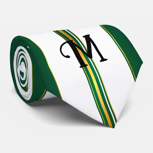 Cravate Luxe Linge tendance Green Texture Collection (Roulé)