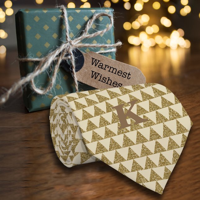 Cravate Luxe Parties scintillant géométrique Triangle Pers (Créateur téléchargé)