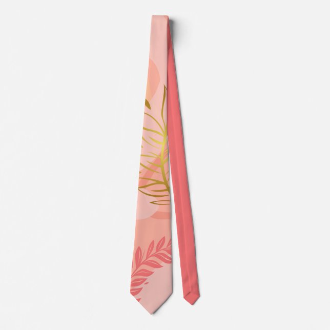 Cravate Luxe romantinc peach fuzz baby girl (Devant)