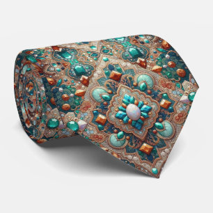 Cravate Luxueux foulard de cou en faux soie de style desig