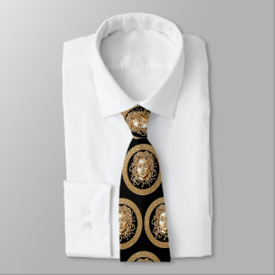 Cravate Luxury Medusa Medallion Gold