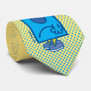 Cravate M. Grumpy   Je n'aime pas lundi la bulle de pensée