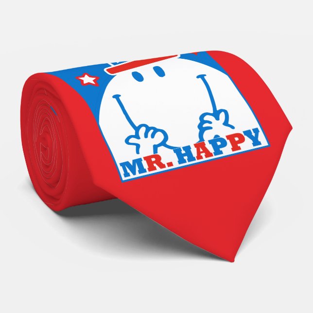 Cravate M. Happy Avec Le Casquette Patriotique (Roulé)