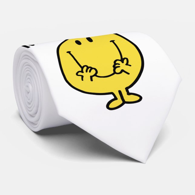 Cravate M. Happy | Visage souriant géant (Roulé)