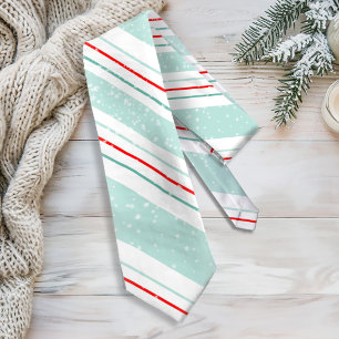 Cravate Magic et Wonder Christmas Stripes Menthe ID440