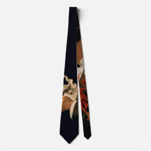 Cravate Magicien vintage, Thurston tenant un crâne humain