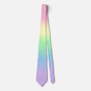 Cravate Magique Pastel Rainbow Stars