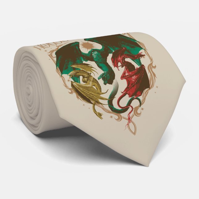 Cravate Maison du Dragon | Bouclier dragon (Roulé)