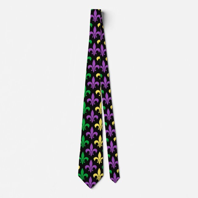 Cravate Mardi Gras Patterned (Devant)