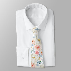 Cravate Mariage ArtsApp H2 Roses Roses Blush