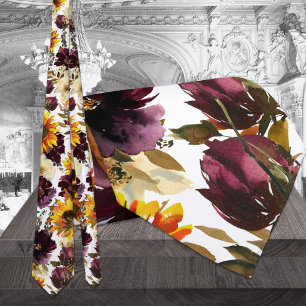 Cravate Mariage blanc au soleil et au vin