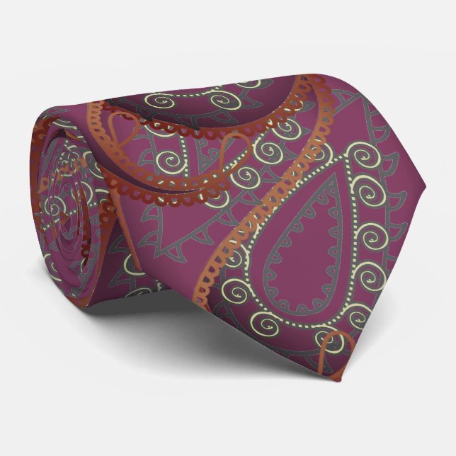 Cravate Mariage couleur rose orange (Roulé)