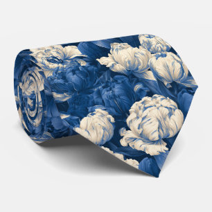Cravate Mariage Homme D'affaires Motif Tulipe Vintage