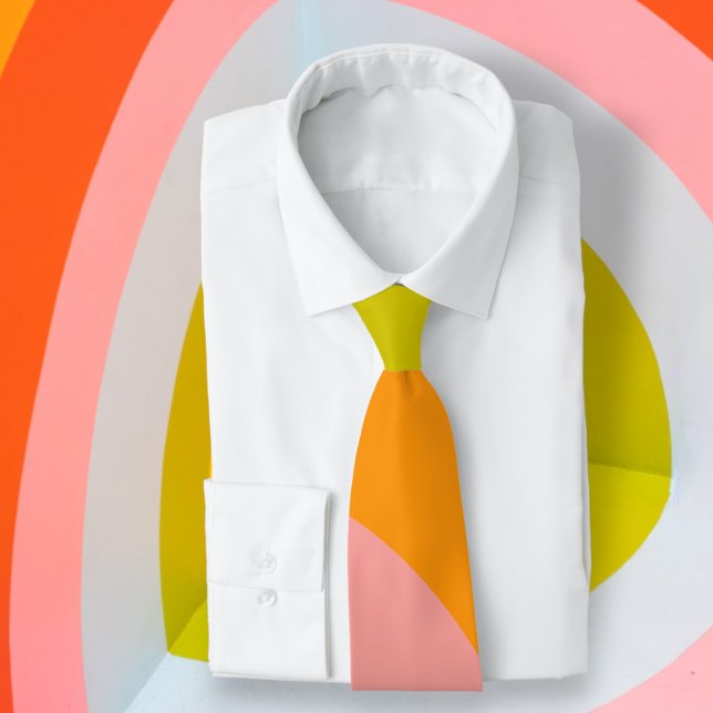 Cravate Mariage rétro en gras (Bold Retro Wedding Neck Tie from Ricaso)
