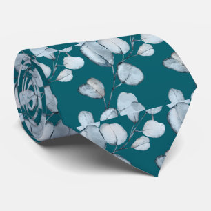 Cravate Mariage Teal Bleu Poussiéreux Eucalyptus