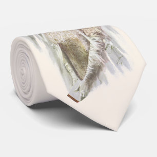 Cravate Mariée victorienne vintage avec Bible Harrison Fis