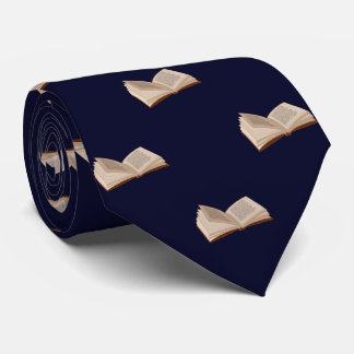 Cravate Marine Blue Book Lovers's Work, Graduation Mens'