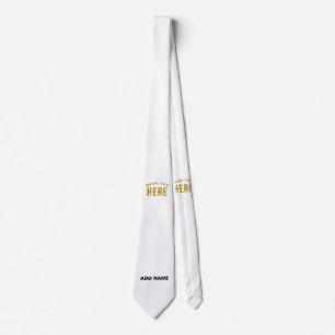 CRAVATE MARQUE BLANCHE MODERNE ET PERSONNALISABLE VÉRIFIÉE