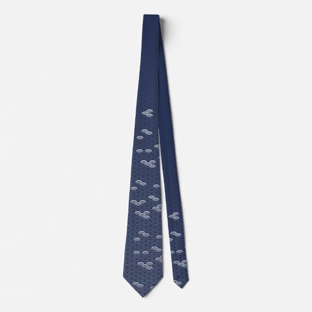 Cravate Marque bleue japonaise traditionnelle (Devant)