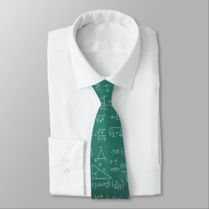 Cravate Math Formules Chalkboard Geek enseignant