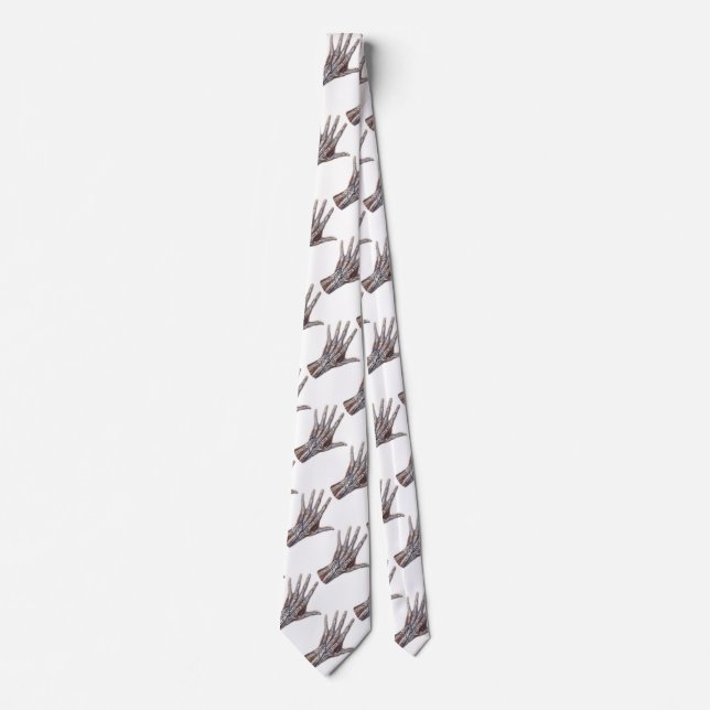 Cravate Médecine vintage, Anatomie humaine Doigts (Devant)