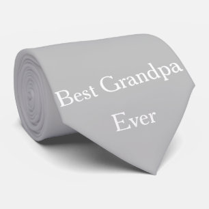 Cravate Meilleur grand-père jamais grand-père gris clair g