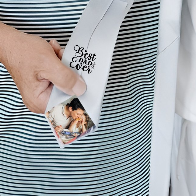 Cravate Meilleur papa cadeau de fille gris clair (Créateur téléchargé)