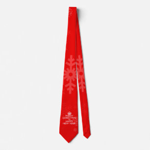 Cravate Meilleurs voeux pour le calme rouge couronne