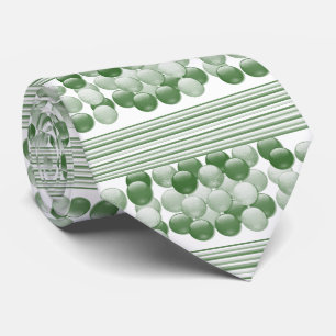 Cravate Men Designer Ties Green Stripe