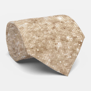 CRAVATE MENUS DE DISCO DE LA CHAMPAGNE D'OR