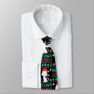 Cravate Meowo Catmas Noël Père Noël Chat laide Sweater