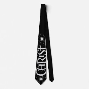 Cravate Merry CHRISTmas Christian Chalkboard Calligraphie
